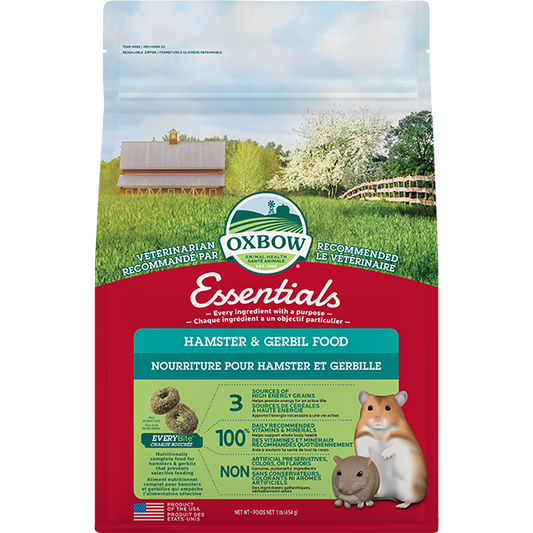 Oxbow Essentials - Hamster & Gerbil Food - 1lb