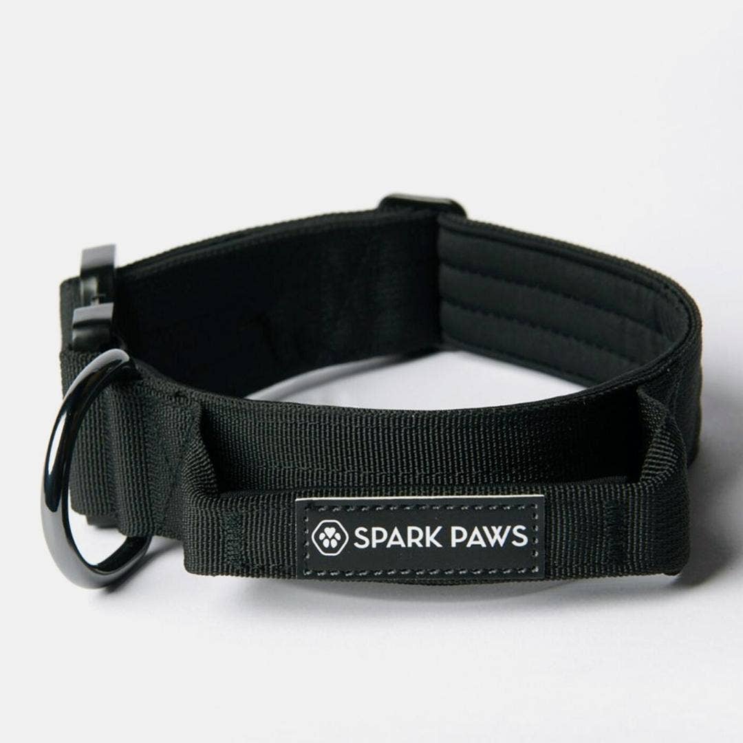 Tactical Dog Collar - Black (1.5"/4cm): S