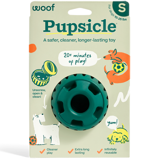 Woof Pet - Dog Toy - Pupsicle - Green - Small