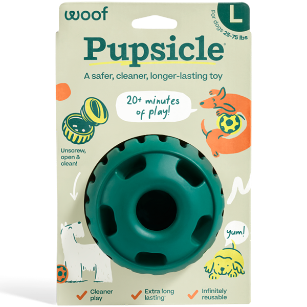 Woof Pet - Dog Toy - Pupsicle - Green - Large