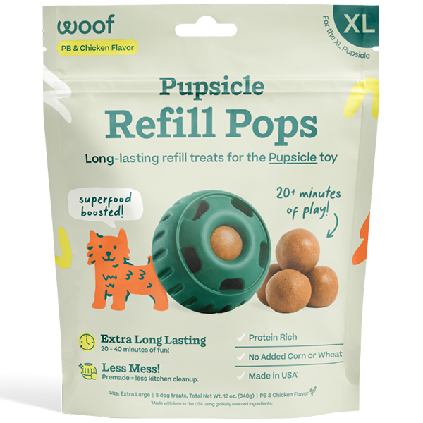 Woof - Pupsicle Refill Pops - Dog - PB & Chicken - XL