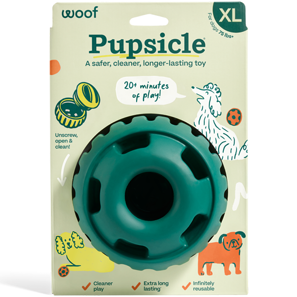 Woof Pet - Dog Toy - Pupsicle - Green - XLarge