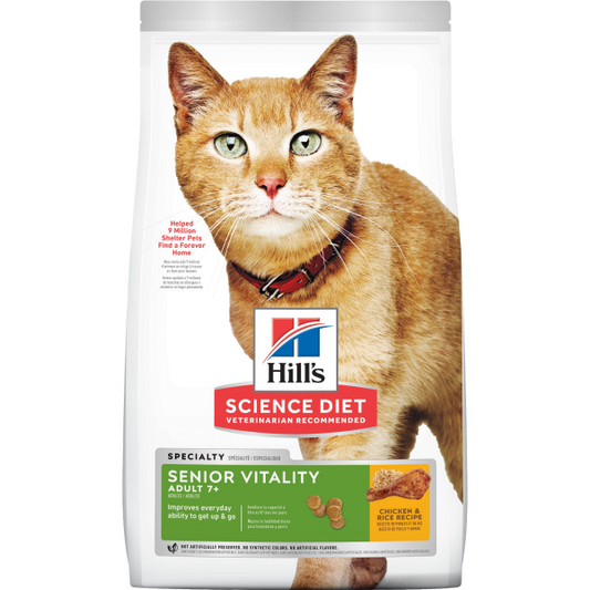 Hill's Science Diet Cat Adult 7+ - Senior Vitality Chk - 6 lb
