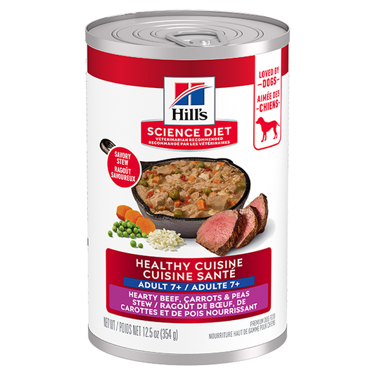 Hill's Science Diet-Healthy Cuisine-Hearty beef-Adult 7+