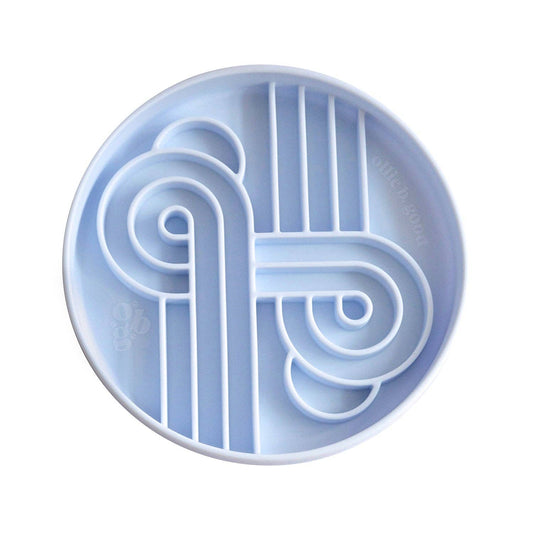 Ollie B Good - Zoomies Slow Feed Bowl - Blueberry