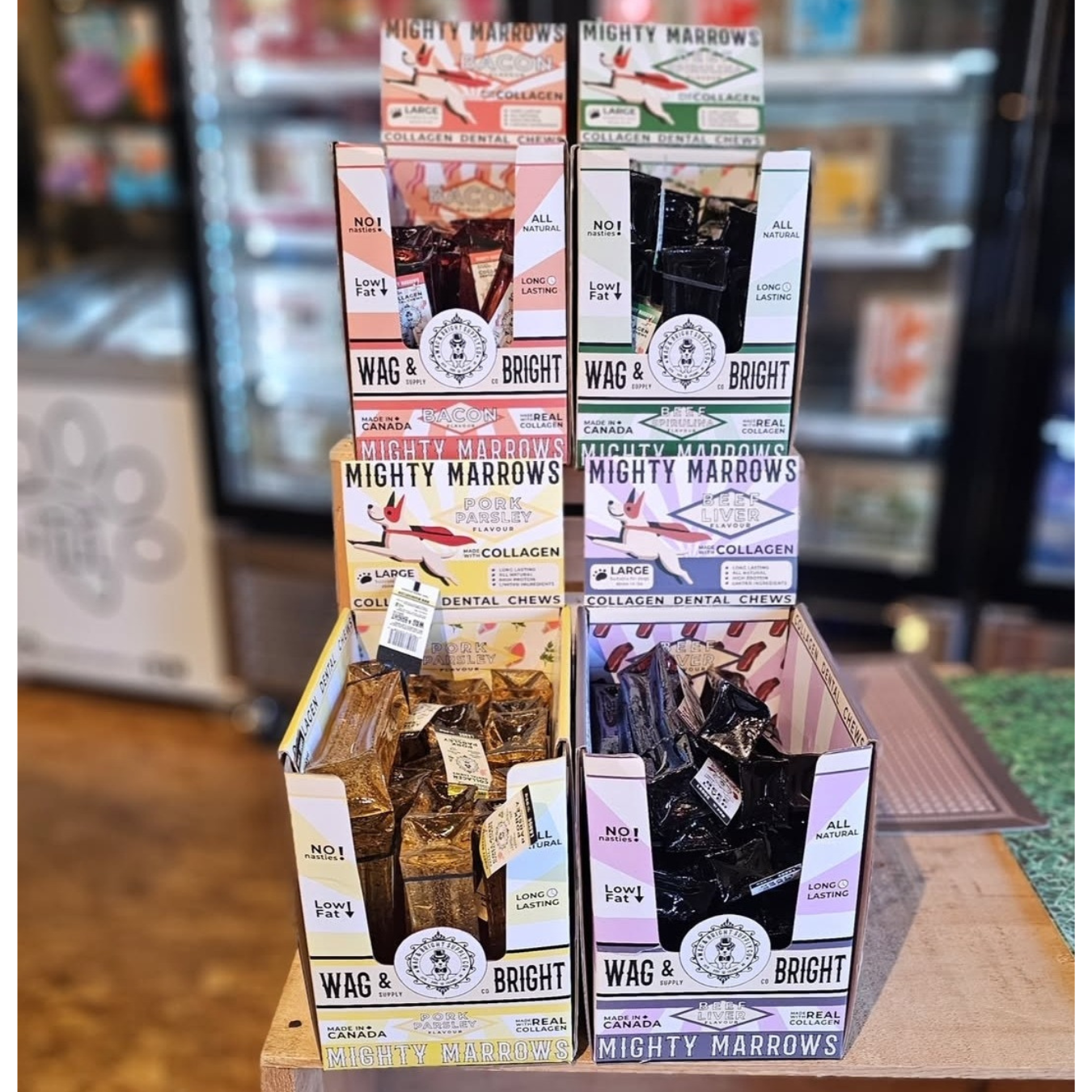 Wag & Bright - Collagen Dental Chew - Mighty Marrows - Pork Parsley - Large