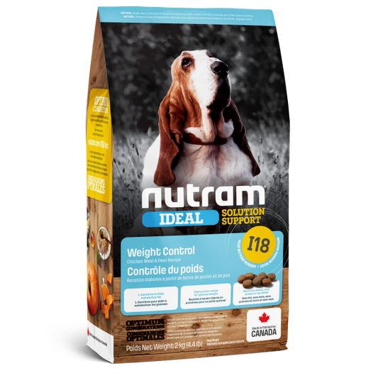 Nutram - Ideal Solution Support - I18 Weight Control - 11.4kg - Dog Food