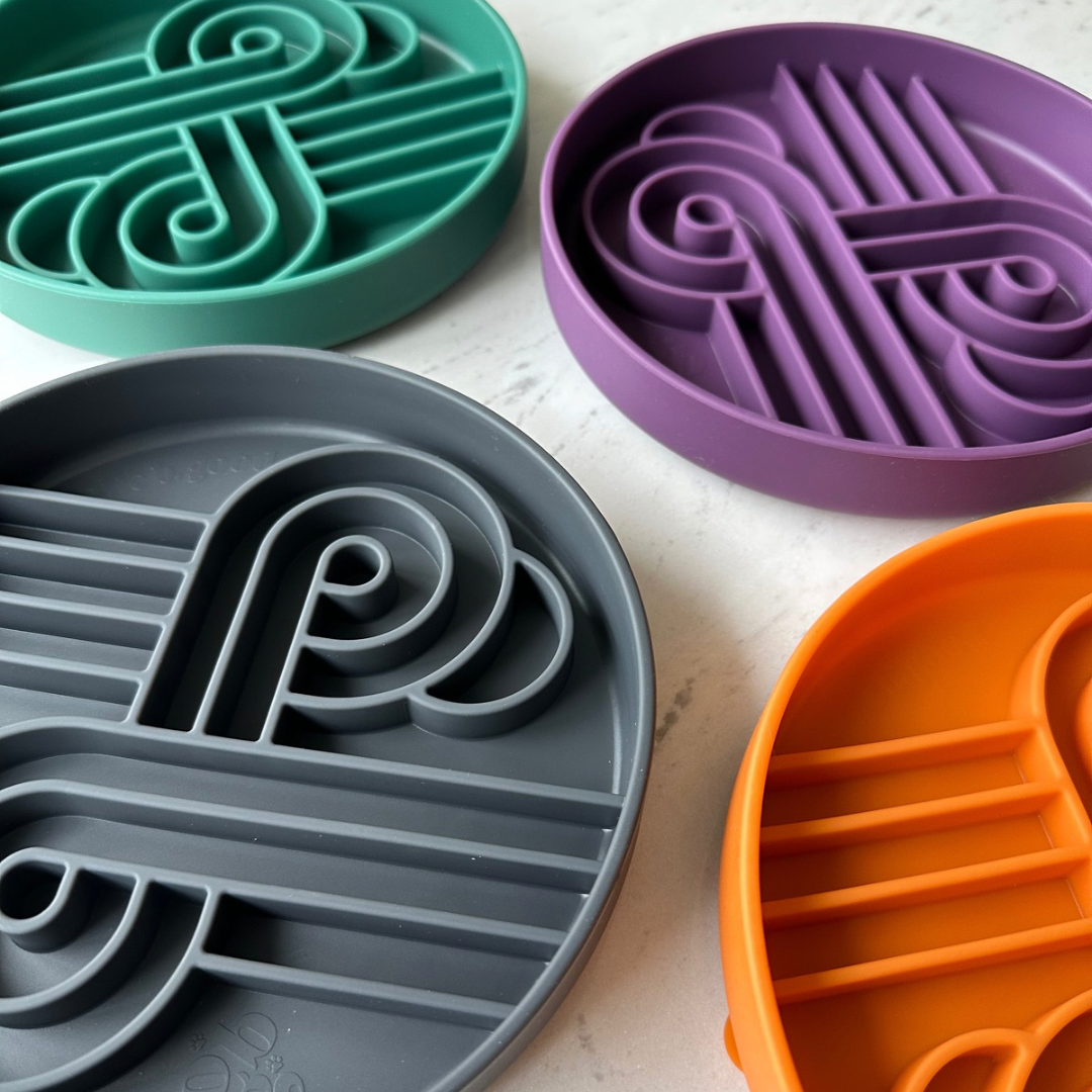 Ollie B Good - Zoomies Slow Feed Bowl - Zucchini