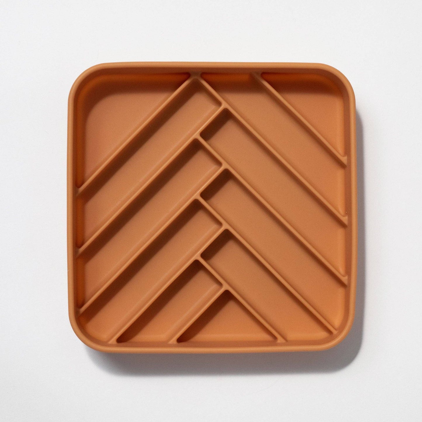 Dogged - Slow Feeder Bowl - Chevron - Nutmeg