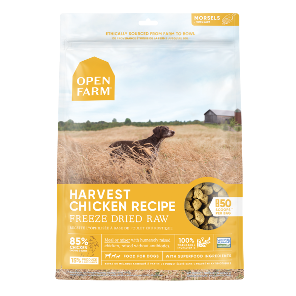 Open Farm - Dog Food - Freeze Dried Raw Harvest Chicken Mrsls