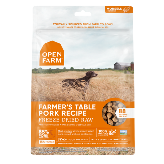 Open Farm - Freeze Dried - Pork Morsels - 3.5oz