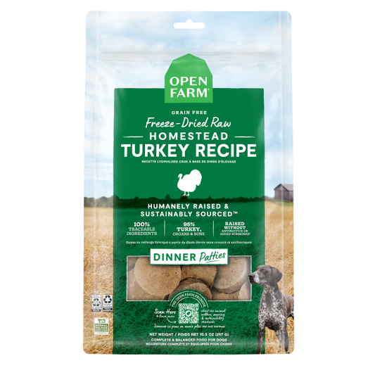 Open Farm - Freeze Dried - Turkey Patties - 17.5oz
