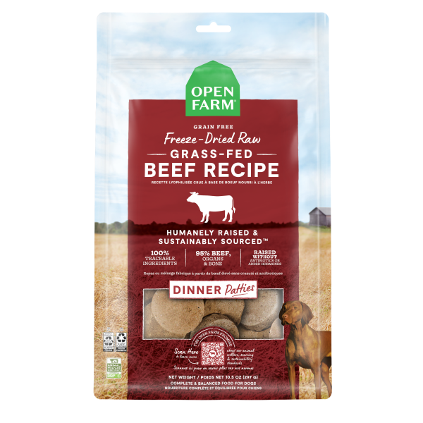 Open Farm - Freeze Dried - Beef Patties - 10.5oz
