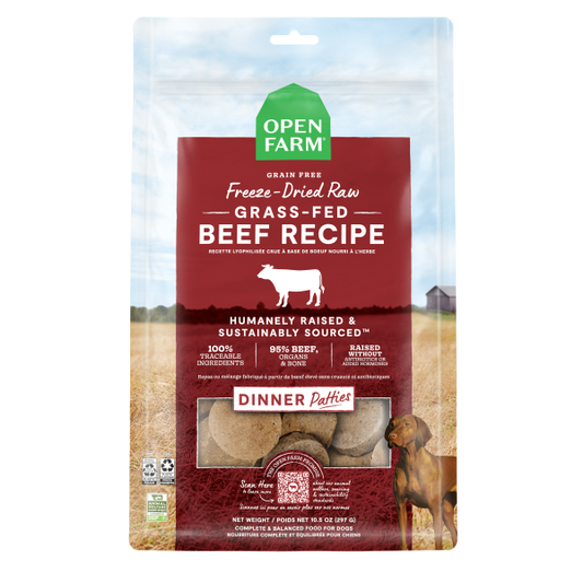 Open Farm - Freeze Dried - Beef Patties - 10.5oz