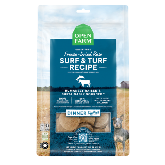 Open Farm - Freeze Dried - Surf & Turf Patties - 17.5 oz