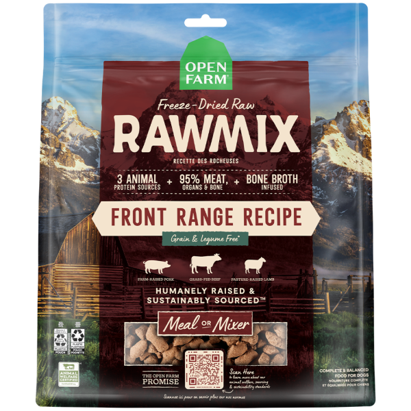 Open Farm - Freeze-Fried Raw - Rawmix - Pork & Beef & Lamb Recipe - 13.5oz