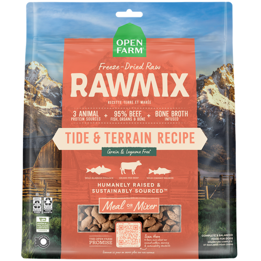 Open Farm - Freeze-Dried Raw - Rawmix - Pollock, Beef & Salmon - 13.5oz