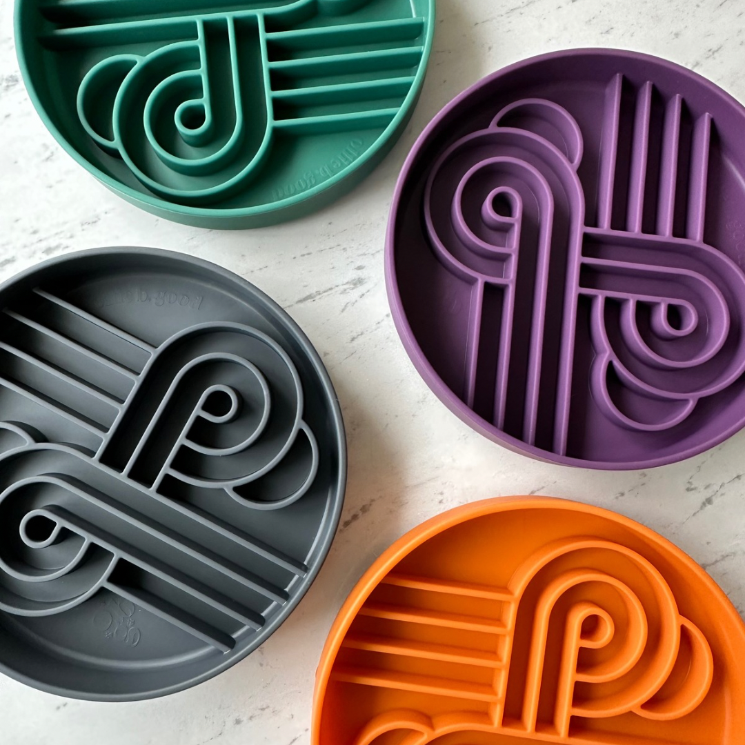 Ollie B Good - Zoomies Slow Feed Bowl - Pumpkin