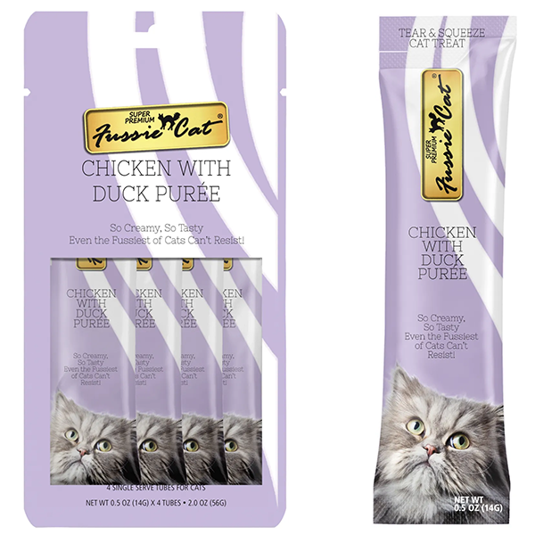 Fussie Cat - Cat Treats - Chicken w/ Duck Puree