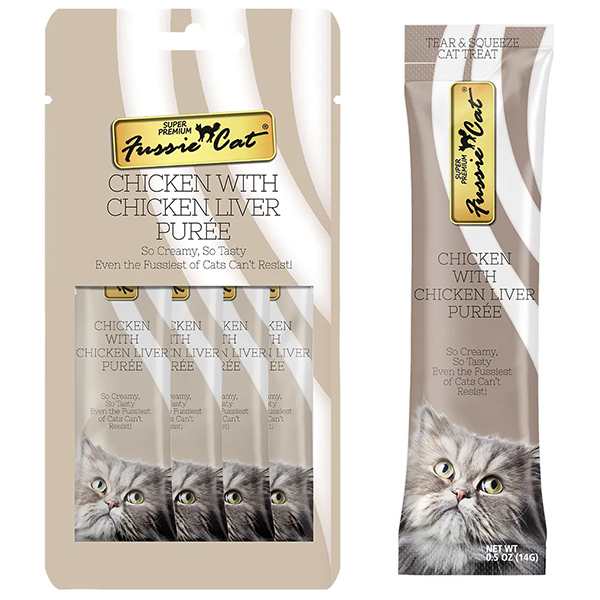 Fussie Cat - Cat Treats - Chicken w/ Chicken Liver Puree