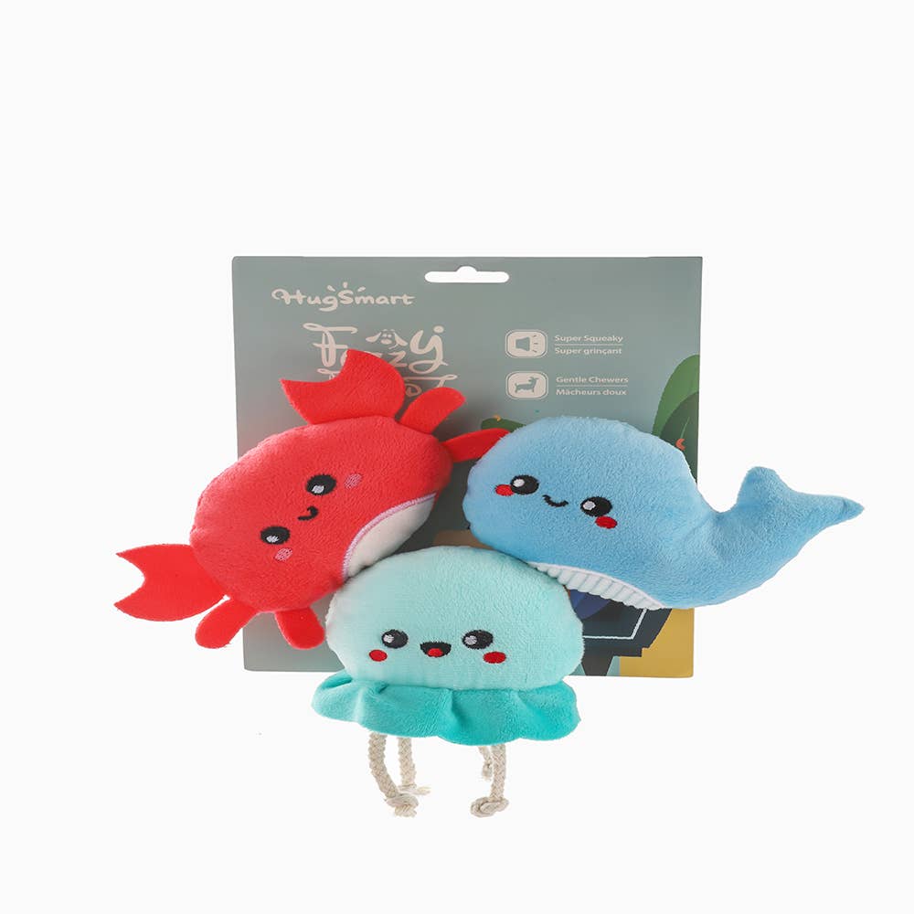 HugSmart Pet - Dog Toy - Ocean Pals - Sea Creatures