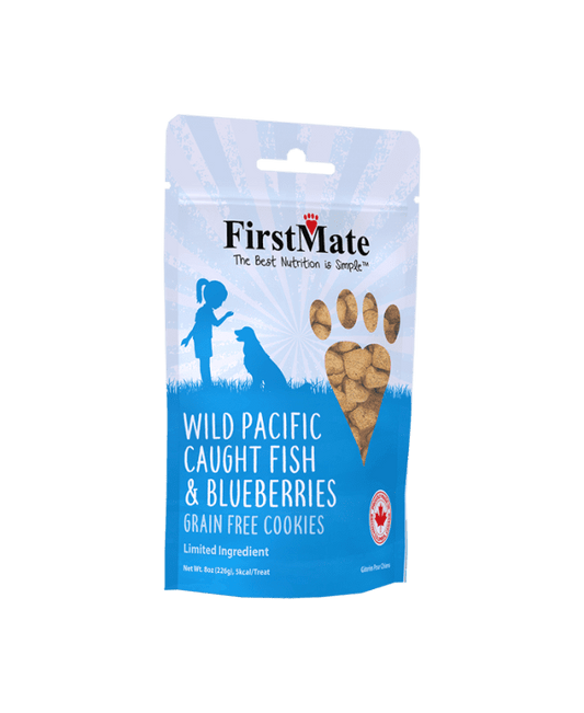 FirstMate - Dog Treat - Pacific Fish Meal & Blueberries - 8oz