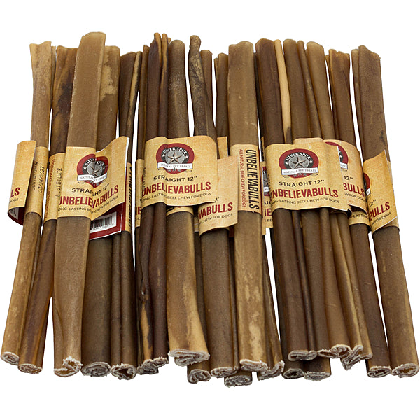 Unbelievabulls - Dog Chew - Beef Cheek - Straight Chew - 12”