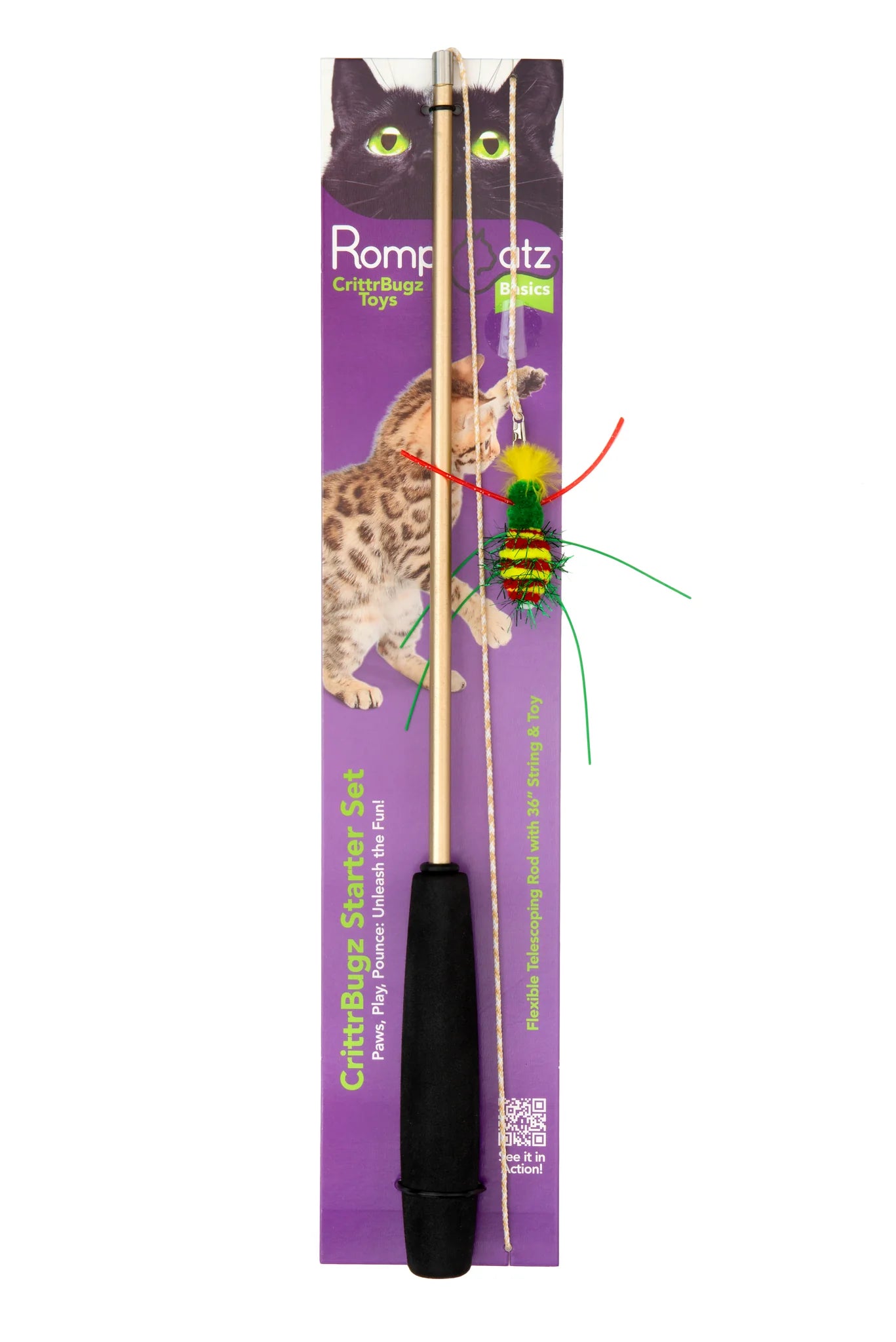 Rompi Catz - Cat Wand - Critter Bugz Toyz