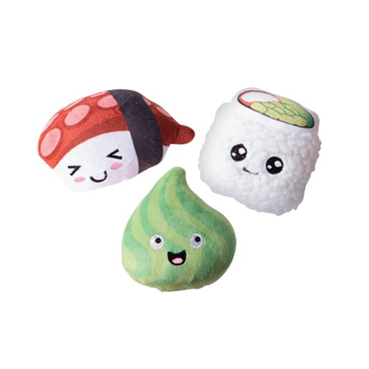 Fringe Studio-Plush Dog Toy-Sushiholic-3 Pieces