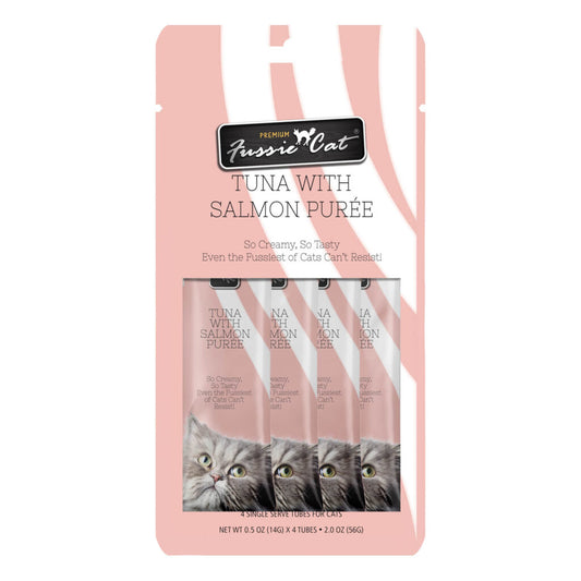 Fussie Cat Treat-Tuna with Salmon Puree-14g