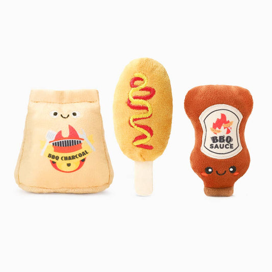 HugSmart Pet - Dog Toy - BBQ Time - 3 Pack