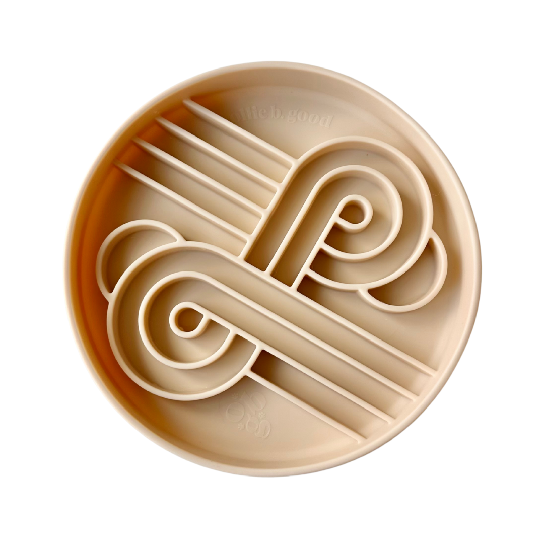 Ollie B Good - Zoomies Slow Feed Bowl - Oatmeal