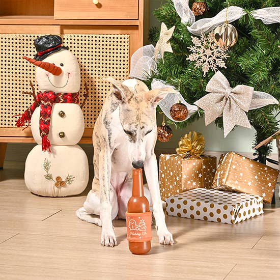 HugSmart Pet - Happy Woofmas | Holiday Ale - TPR Rubber Toy