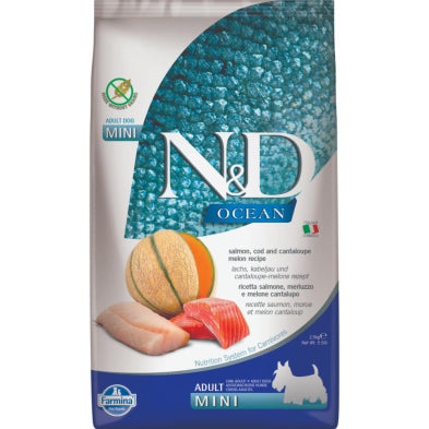 FARMINA N&D OCEAN Dog Salmon, Cod & Melon Mini - 7kg