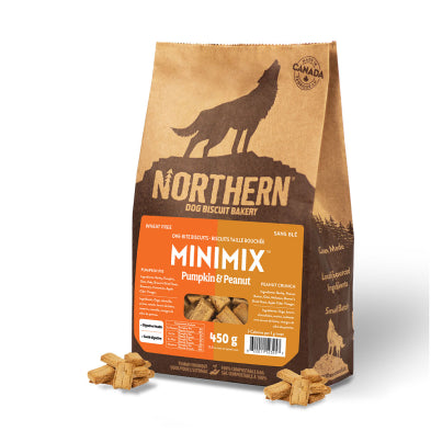 Northern Dog Biscuit - Dog Treat - Mini Mix Pumpkin Pie & Peanut Crunch - 450g