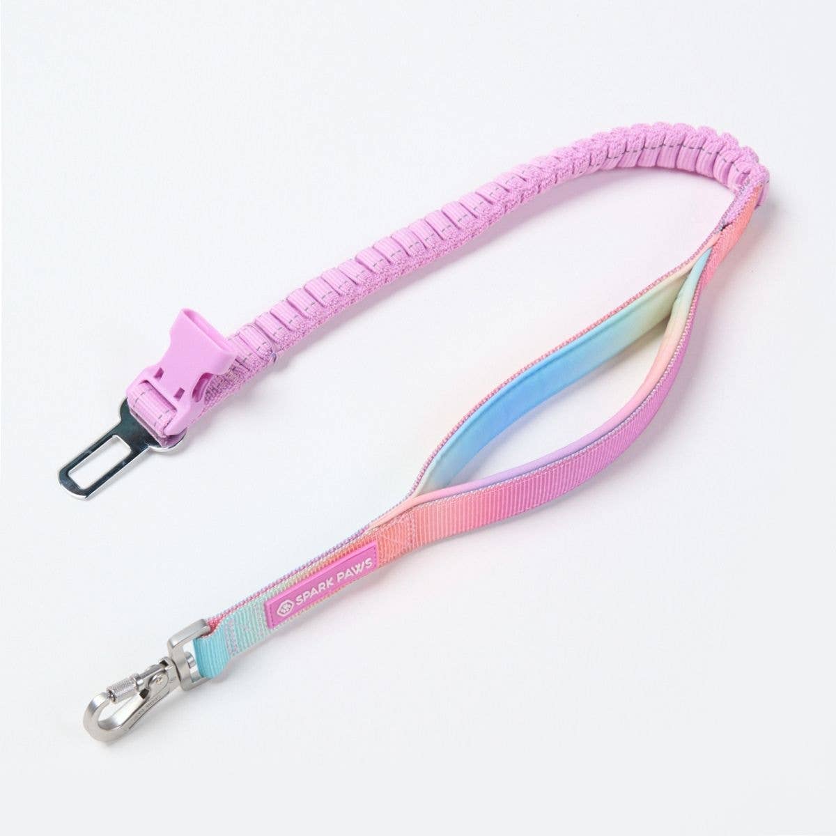 Multipurpose Seatbelt Handsfree Leash & Poop Bag Holder Set - Pastel Icing: OS