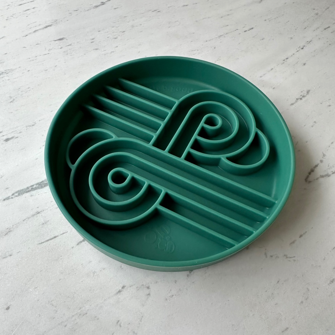 Ollie B Good - Zoomies Slow Feed Bowl - Zucchini