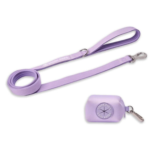 Leash and Poop Bag Holder Set - Lilac: OS