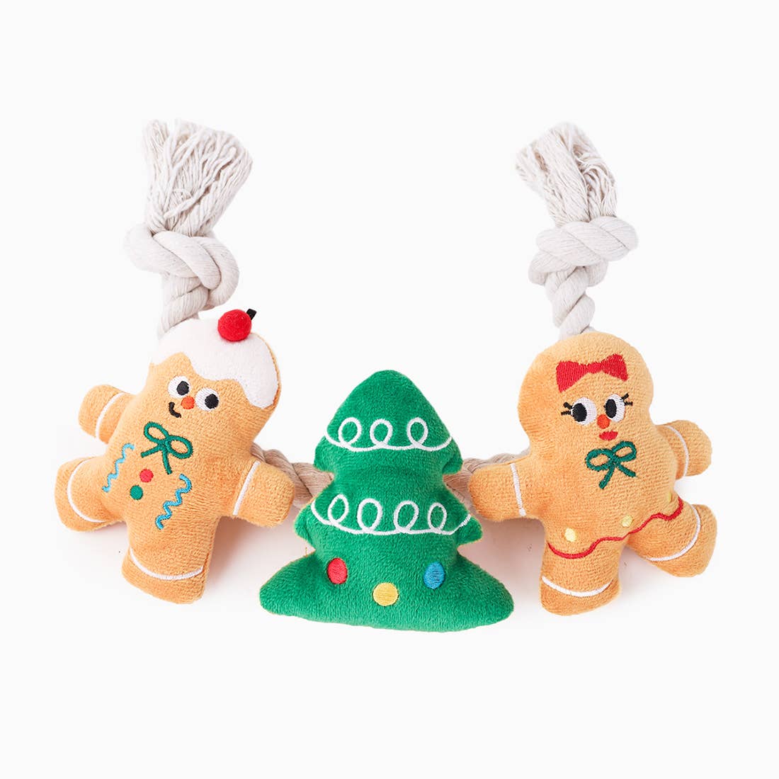 HugSmart Pet - Happy Woofmas | Holiday Gingerbread Man