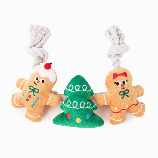 HugSmart Pet - Happy Woofmas | Holiday Gingerbread Man