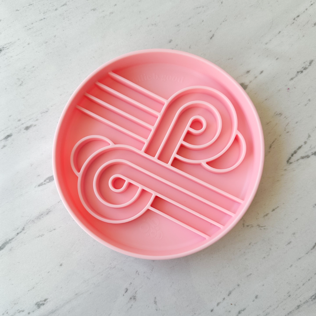 Ollie B Good - Zoomies Slow Feed Bowl - Strawberry