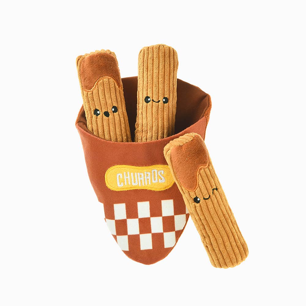 HugSmart Pet - Dog Toy - Food Party - Churros - Interactive