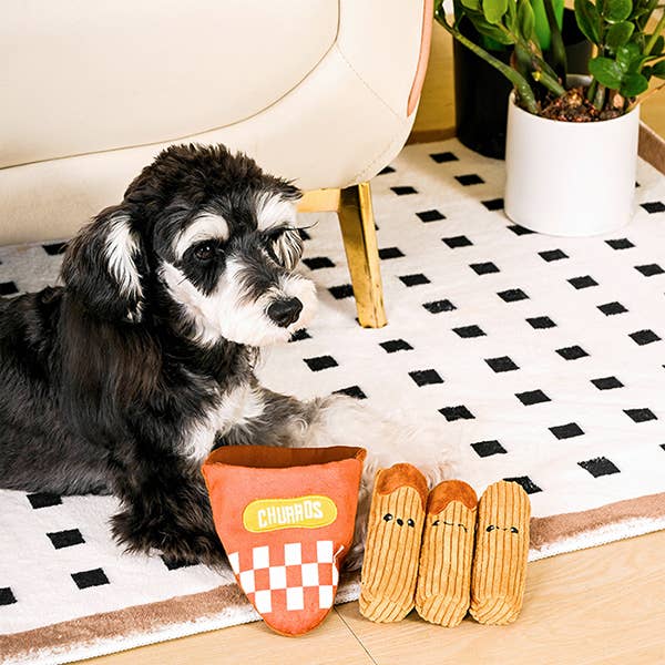 HugSmart Pet - Dog Toy - Food Party - Churros - Interactive