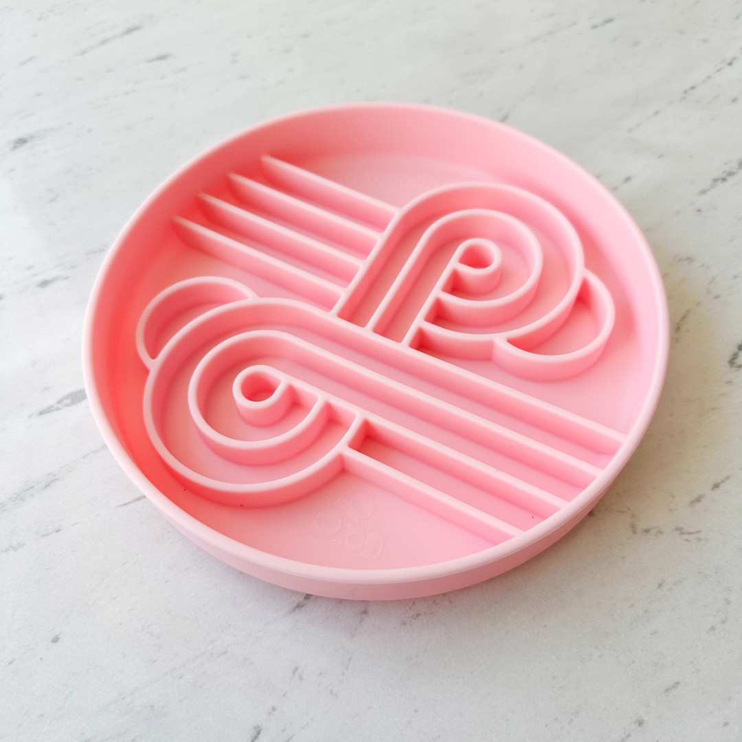 Ollie B Good - Zoomies Slow Feed Bowl - Strawberry