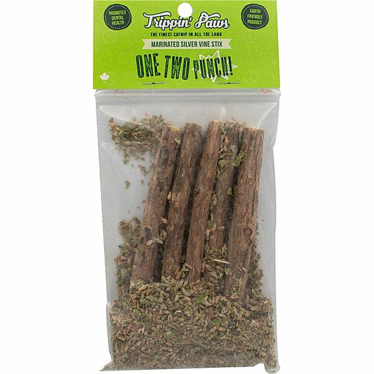 JULY-One Two Punch Silver Vine Sticks In Catnip