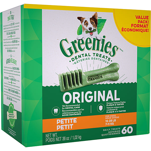 Greenies - Dental Treats - Petite - 60 Count - 36oz