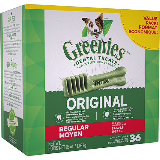 Greenies - Dental Treats - Regular - 36 Count - 36oz