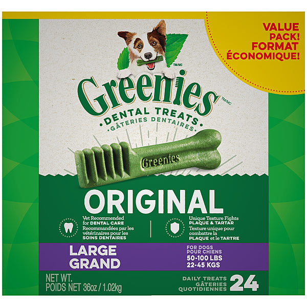 Greenies - Dental Treats - Large - 24 Count - 36oz