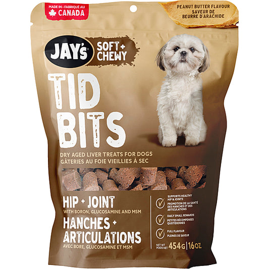 Jay's - Dog Treat - Tid Bits - Hip & Joint - Peanut Butter  - 454g