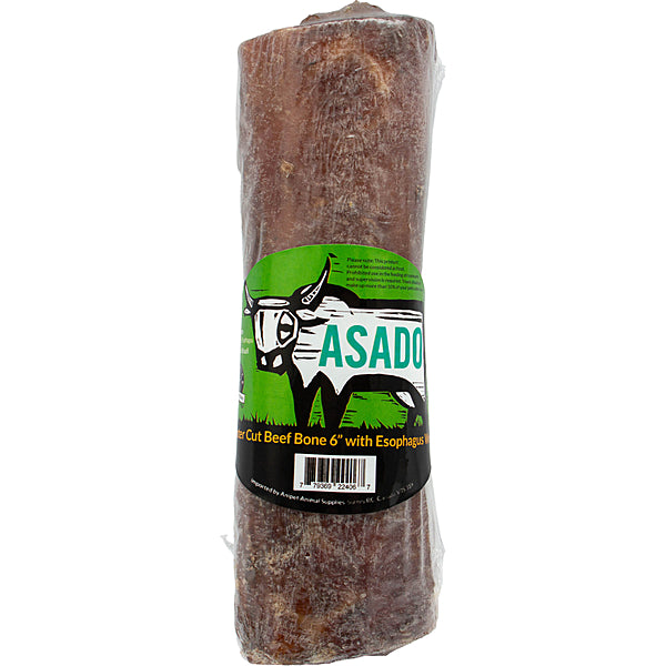 Asado - Dog Bone - Esophagus Wrapped Center Cut Beef Bone - 6"